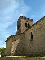France, Ain, Monthieux (La Dombes), Eglise romane du 12eme (3)